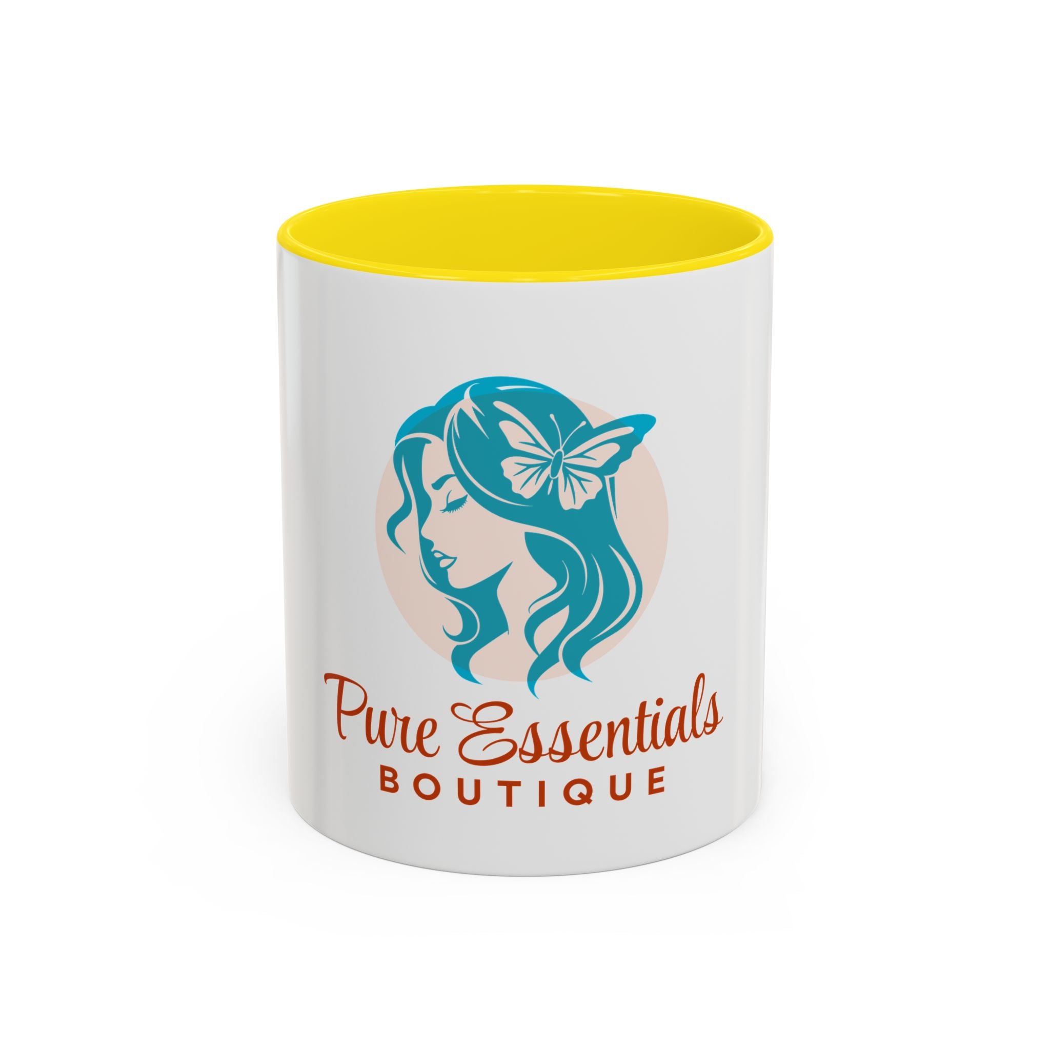Pure Essentials Boutique Accent Coffee Mug - Branded Logo Ceramic 11/15oz