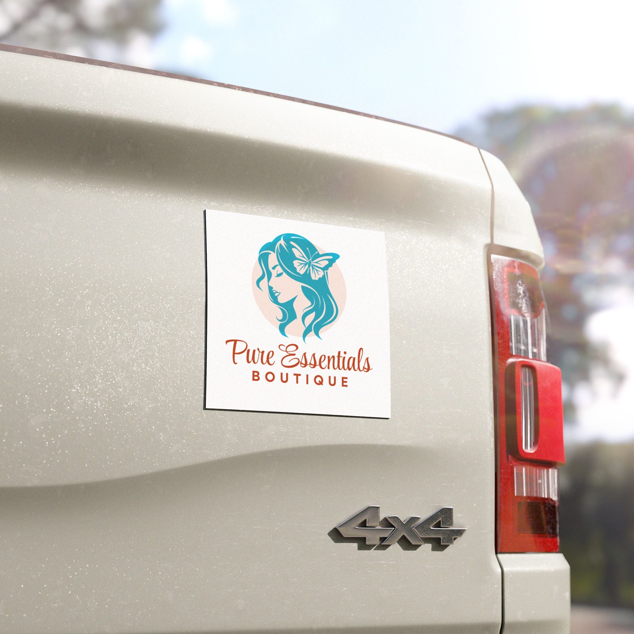 Car Magnet — Pure Essentials Boutique Logo Car Magnet