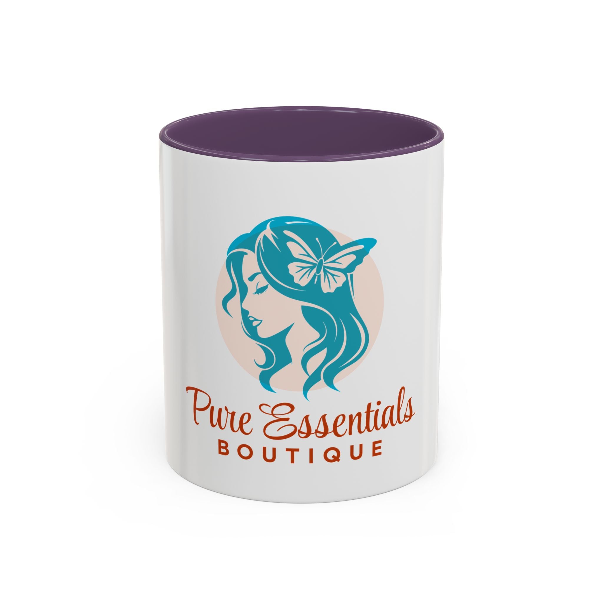 Pure Essentials Boutique Accent Coffee Mug - Branded Logo Ceramic 11/15oz