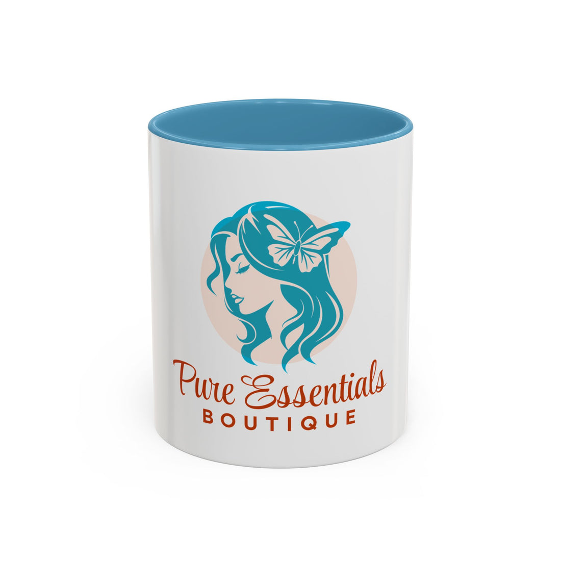 Pure Essentials Boutique Accent Coffee Mug - Branded Logo Ceramic 11/15oz