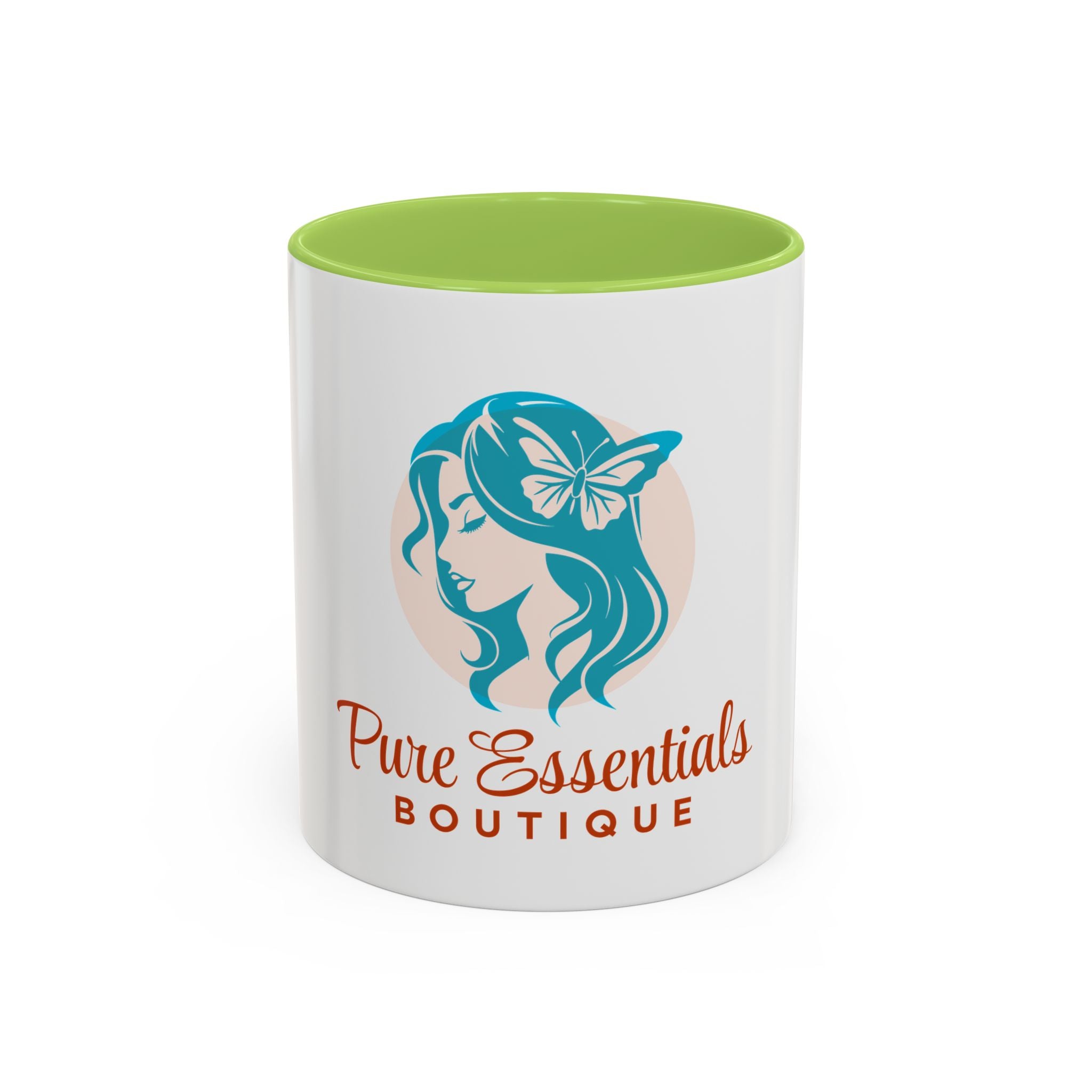 Pure Essentials Boutique Accent Coffee Mug - Branded Logo Ceramic 11/15oz