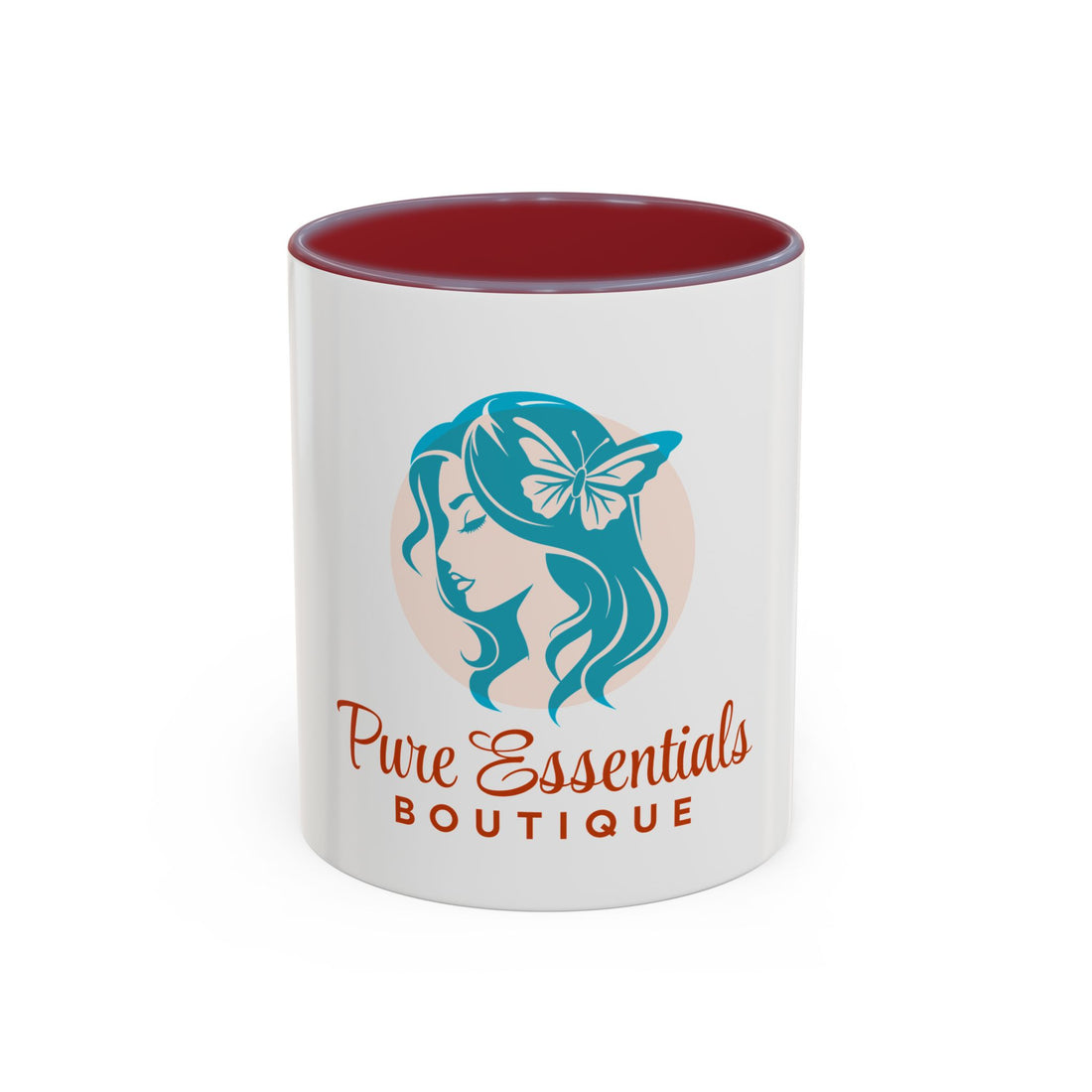 Pure Essentials Boutique Accent Coffee Mug - Branded Logo Ceramic 11/15oz