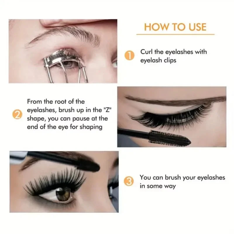 Waterproof 4D Mascara – Volumizing & Curling
