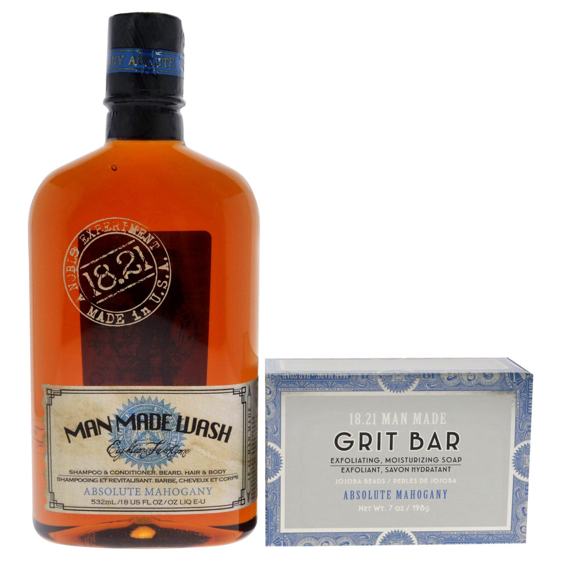 18.21 Man Made Book of Good Grooming Volume 2 Set – Absolute Mahogany
